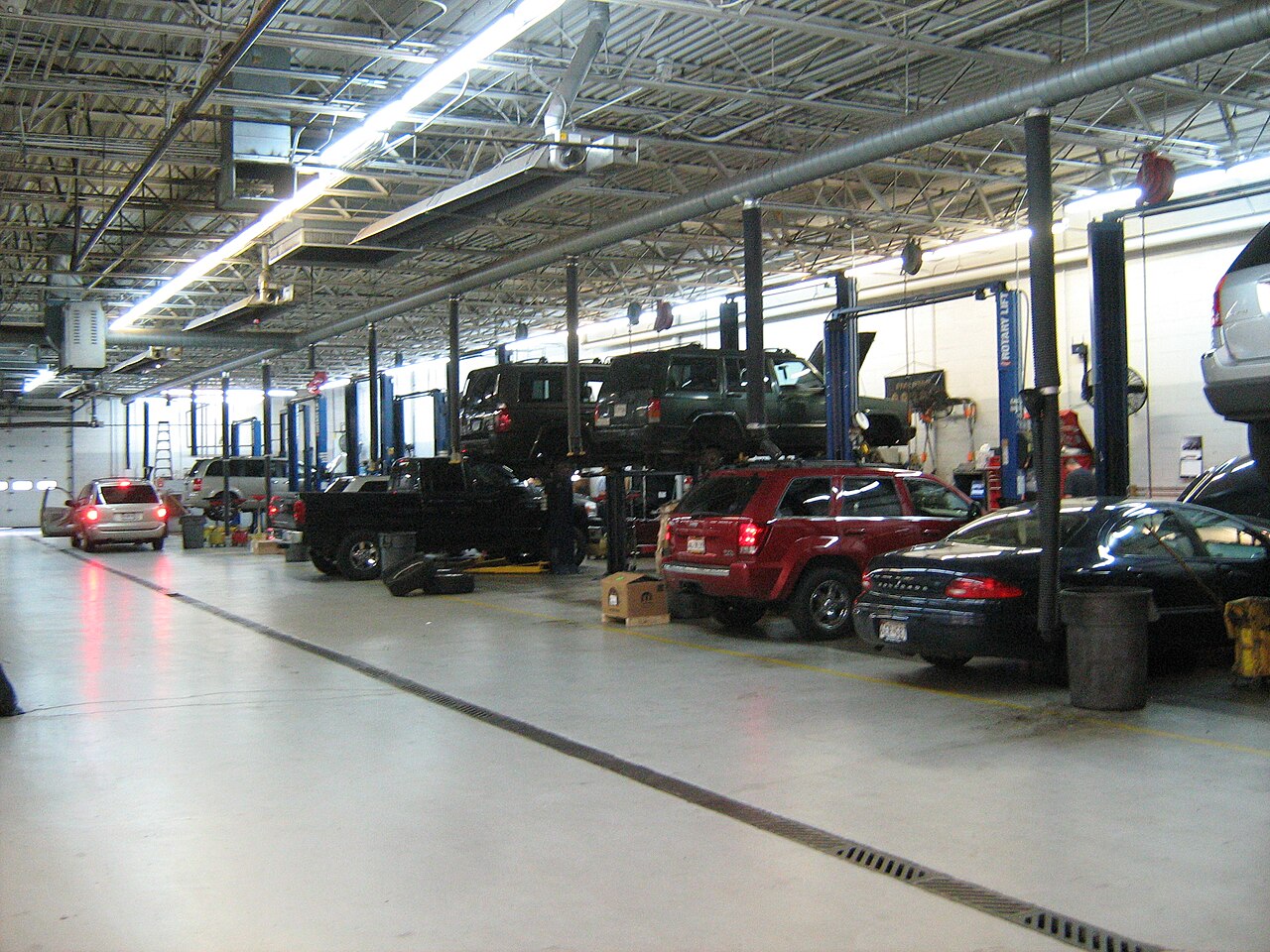 A row of used vehicles for sale